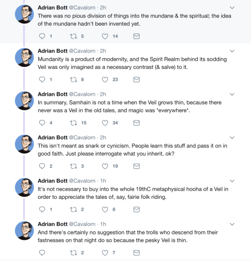 kojoteundkraehe: unauthorized-magic: This thread is so good.  Interesting. Really wish he would