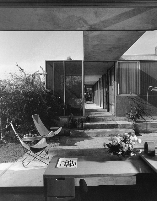 wmud: raphael soriano - view from julius shulman’s studio, shulman house, los angeles, california, 1