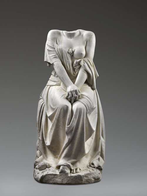 europeansculpture:  Gaetano Morelli (1805-1858) - Seated woman, 1855 Muzeum Narodowe w Warszawie (MN