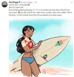 abluestitchintime: I saw the best thing on twitter today and no one else is freaking? Ok Can I just pretend this is canon?? Because YES to this headcanon. Source/art - https://twitter.com/_paul_briggs_ Director at Disney Animation ｡.:*•* ｡. *•*:*｡.:*•*