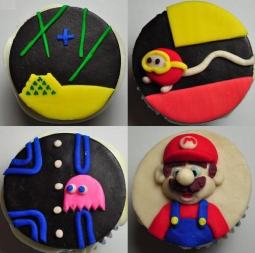 thecupcakemaniac:  Video Game Cupcakes