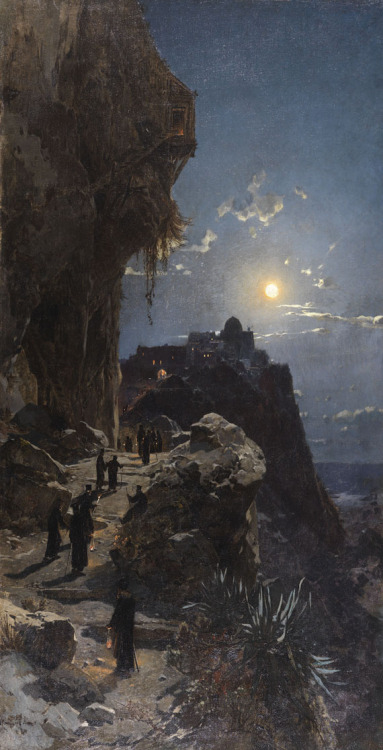 Hermann CorrodiNight on Mount Athos
