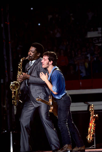 brucespringsteen: Clarence Clemons and Bruce Springsteen by Ebet Roberts