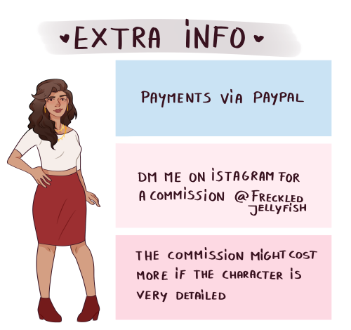 Hi guys ! commissions are open :))And for the month of february it’s 50% off for a second char