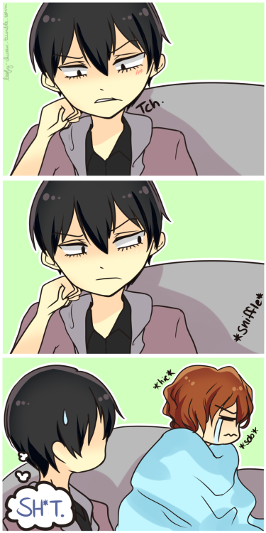 leafy-chwan:  It’s been getting colder recently. (´∀｀)♡