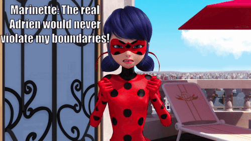 rjalker: [ID: A gif from Miraculous Ladybug, showing Marinette as Ladybug saying angrily to the came