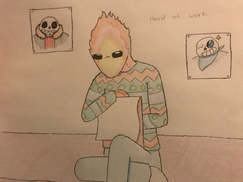 Hard At Work Drawing.