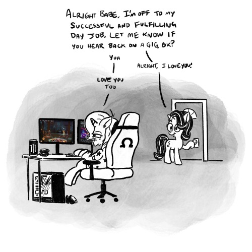 horsewizardart: to love a gamer