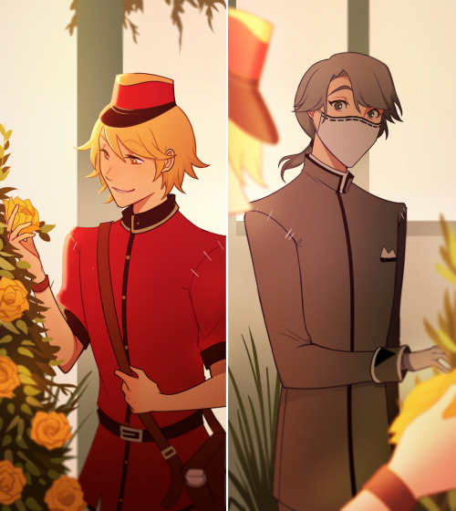 victor liking flowers and aesop often associated with roses makes me want the two to send flowers to