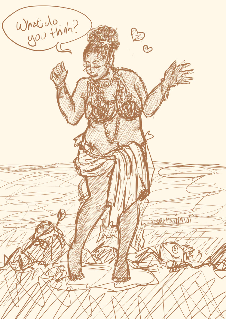 wallpapers Plus Size Drawing Reference the little mermaid drawn with