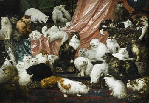 catswithoutborders: My Wife’s Lovers, Carl Kahler, 1892 