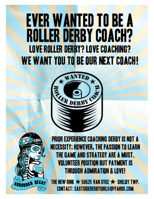 We are always recruiting! Adult and junior skaters and referees! We even have non skating positions 