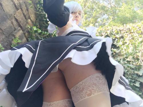 nsfwfoxydenofficial: “My heart belongs to you Subaru-kun” <3 (The seductive side of Rem.) Tried on Rem and I love this cosplay! Thanks so much to the awesome gifter.   I plan to do better make-up and make her correct headband soon for actual shoots.