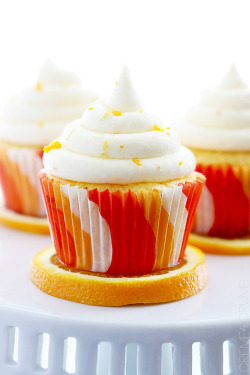 do-not-touch-my-food:  Orange Cream Cupcakes 