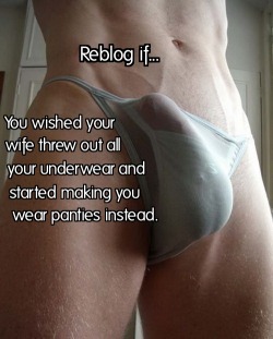 pantymanami:  thequeensminion:  would love for this to happen  all I wear is panties !! 