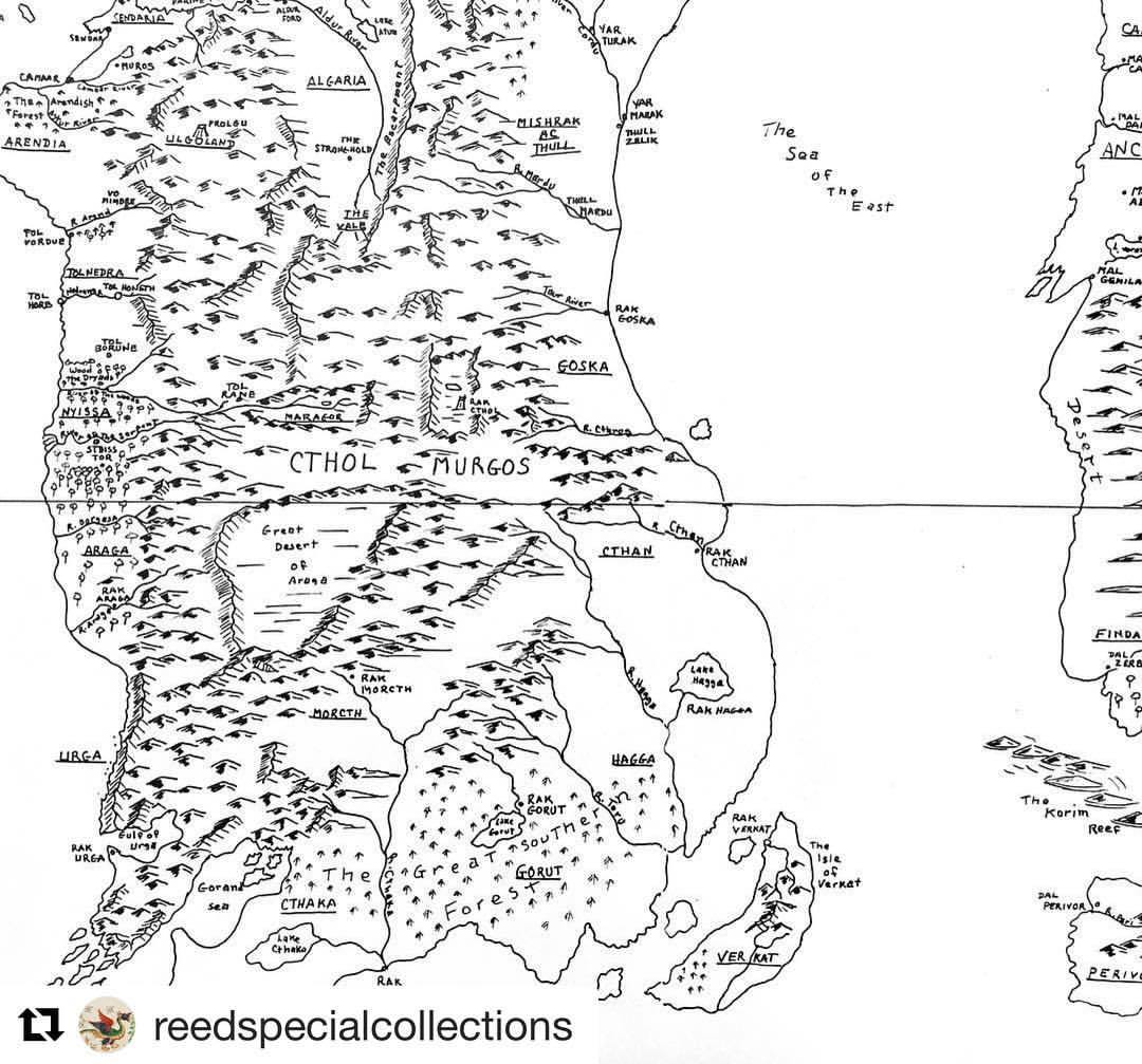 Reed College Part Of A Map From Our David Eddings Collection