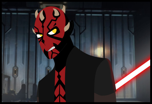 Maul from S7 Clone Wars, Galaxy of Adventures style.Background: From The Clone Wars.