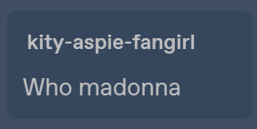 krystal-prisms:biggest-gaudiest-patronuses:biggest-gaudiest-patronuses:biggest-gaudiest-patronuses:Finding out Madonna has a Tumblr blog immediately followed by the fact she posts every day and gets less than 100 notes per post@madonna​ is her official