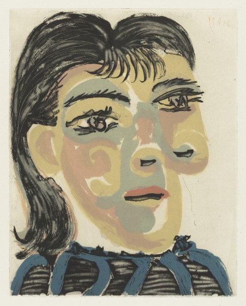 artist-picasso: Head of a Woman No. 2, Portrait of Dora Maar (Tête de femme No. 2, portrait de Dora 