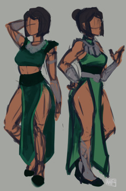 iahfy:I wish korra had cute zaofu outfits  holy smokes &lt;3 ///////&lt;3