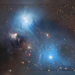 Stars And Dust In Corona Australis #Nasa #Apod #Nebulas #Ngc6726 #Ngc6727 #Ic4812