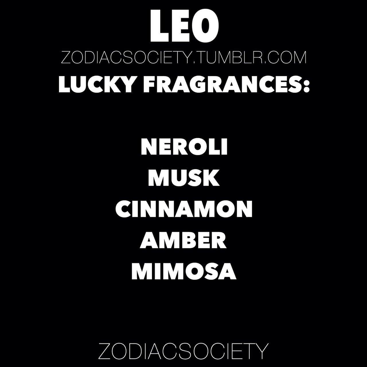 zodiacsociety:  Fragrances that bring luck to leo!