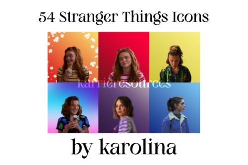 54 icons of the girls of stranger things located here! do not claim as your ownplease give credit is