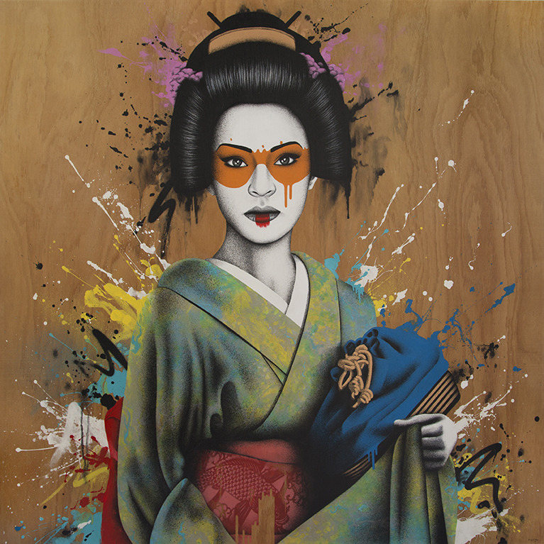 asylum-art-2:  Beautiful Japaneses Graffti  by Fin DAC Absolutely sick Japan inspired