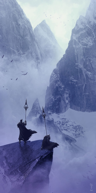 theamazingdigitalart:    The mountain guards by  Emmanuel Bouley     Beyond Art Fundamentals 