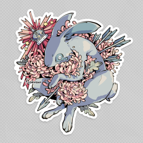 corviday: had the pleasure to design some stickers for “The Hunt”, an extremely coo
