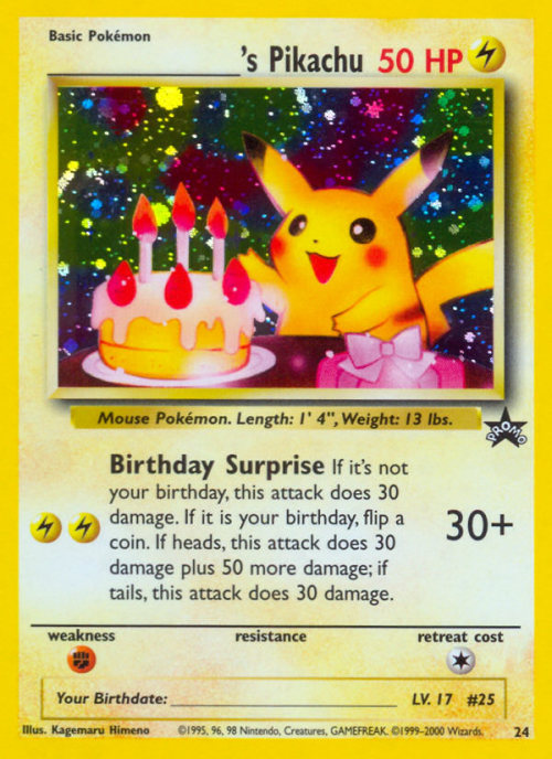 pastelgameboy:Pikachu Trading Cards