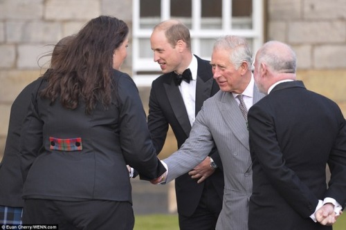 millasmehaboob:16 August 2017Prince Charles, The Duke of Rothesay, and Prince William, The Earl of S