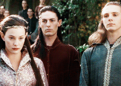 grumpybilbo:Arwen and Legolas in Rivendell