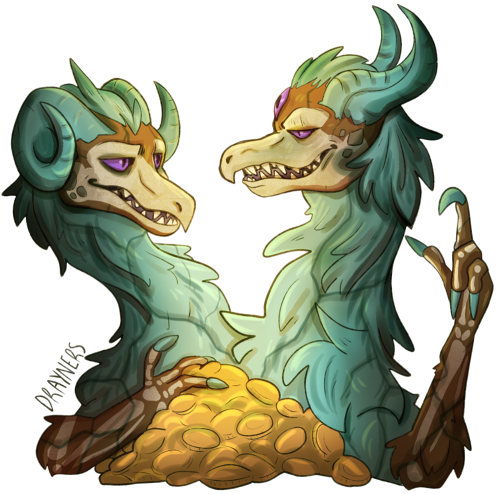 My new Aberration pair!!! This new breed has so much personality ;w; On the left is Jatayu, a newcom