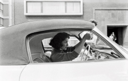 frenchcurious:  Maria Félix dans sa  Volkswagen Karmann Ghia 1959 - source Life Magazine.