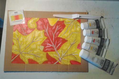 Bonus #ArtSnacks Featuring Some Bright Red And Yellow Paint From Liquidex.