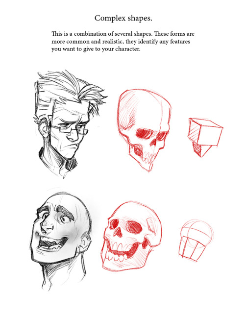 fuckyeahcharacterdevelopment: sdkay: My old tutorial! Wanna share it with you) Shape-based character