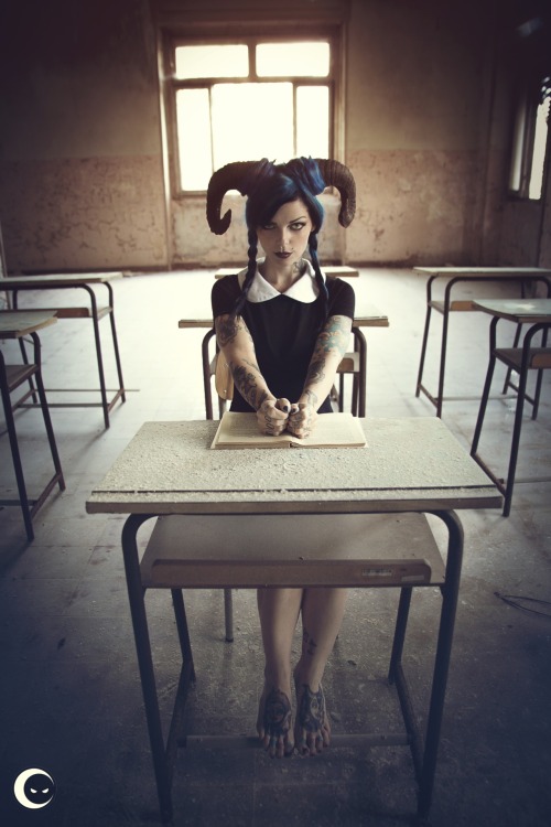 XXX inblackphoto:  bad student.. modella : Riae photo