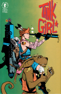 theartofthecover: Tank Girl Vol. 1 #3 (1991) Art by: Jamie Hewlett and Chris Chalenor 