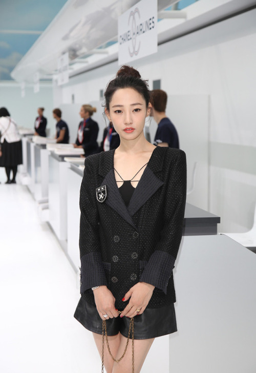 BAI BAIHE wearing CHANEL RESORT 2016