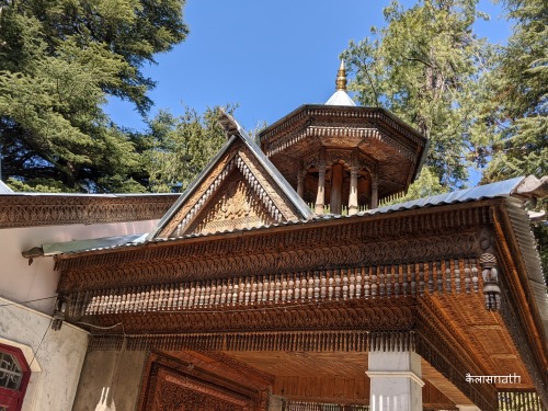 Talāī Bhadrakālī MañdirIn the town of Talāī, Māśobrā near Śimlā amidst the pine and deodar tr