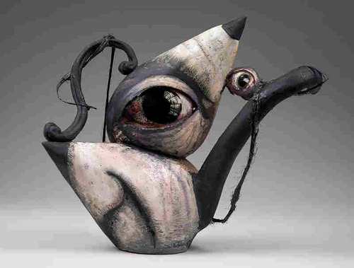 crossconnectmag:  The Humorous Ceramic Tea Pots and Old Master Art of  Noi VolkovArt