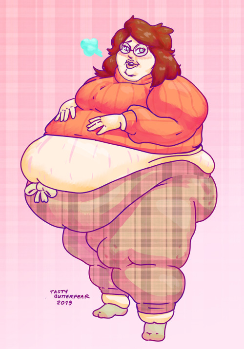 My half of an art trade with @dragonbelliez ! Comfy clothes and mom bods abound.[ Deviantart] - [ Co
