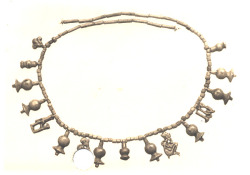 ancientpeoples:  String of beads and amuletsNew Kingdom, 18th DynastyAmarna Period(Source: The Met Museum) 