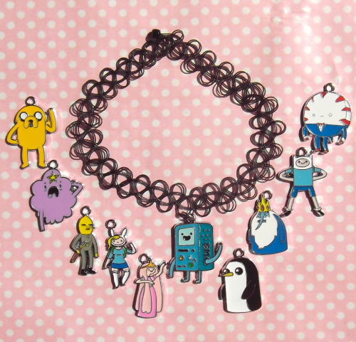 NEW Adventure time tattoo chokers. Choose your favourite character! Available in my Etsy shop :) htt