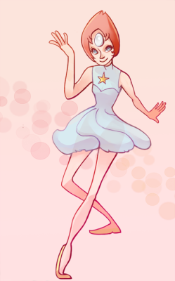 w4rmguns:  quick pearl! i think designing cute alternate outfits for gems might become a new hobby. 