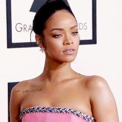 Rihanna on the 57th Annual Grammy Red Carpet x