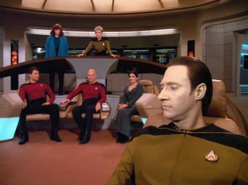 Star Trek: The Next Generation S1 E13 “Angel One” 44:09The ends of episodes in season one are so che