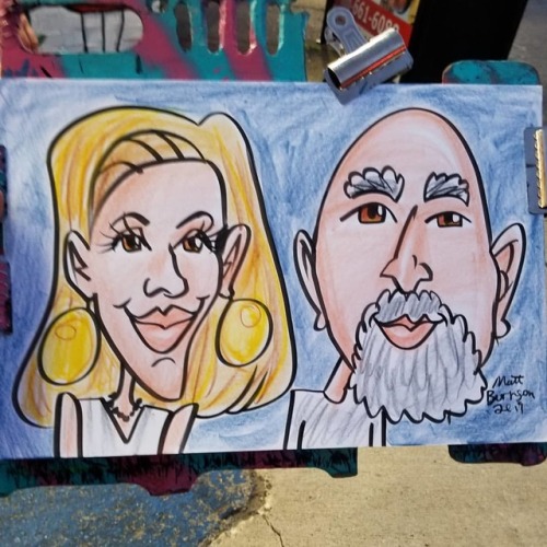 Caricature done at Dairy Delight.  Summer means ice cream for dinner!   ========================== I do all sorts of events, any kind of party can use a caricature artist!    ========================== www.patreon.com/mattbernson . . . . . . . #Caricature