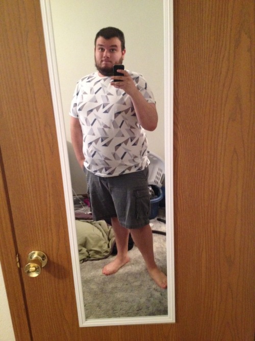 thebeardedmystery:  New shirts! The middle one (gray) is the one I wanna turn into a fringey crop top, once I figure out how to do that. I LOVE the tank (hence two pics) and it was Ū at Kohls!! 
